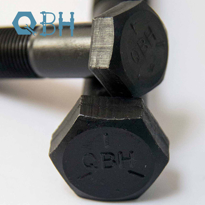 ASME B18.2.1 Bolt Kepala Heksagon Hitam