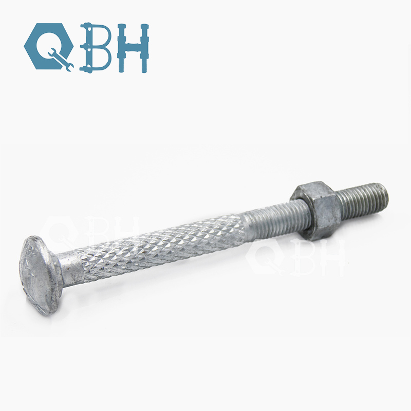 ISO8678 Bolt Pengangkutan Kepala Bulat Datar