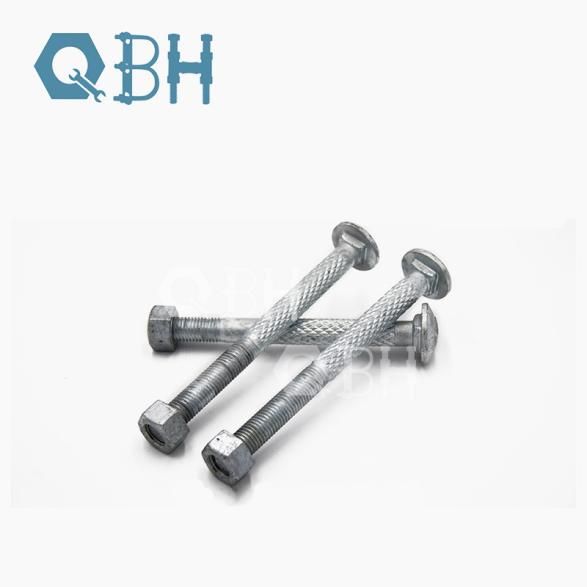 Alat Ganti Knurl Steel Structure Carriage Bolt